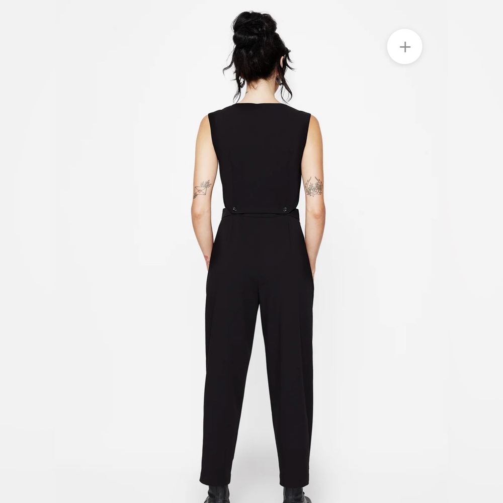 NWT Disturbia Damona Tailored Waistcoat Vest and Trouser Set Black Goth Sz 4 - Picture 4 of 16